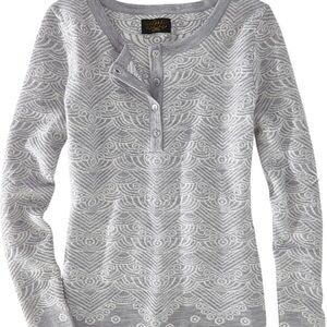 Reykjavik Henley Sweater  By Icelandic Design 100% Merino Wool Women’s XL Soft